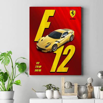 تابلو کنواس (بوم) Ferrari F12 TDF