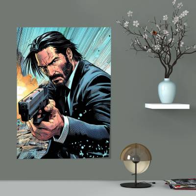 پوستر  طرح جان ویک ( John Wick ) - کد : 036