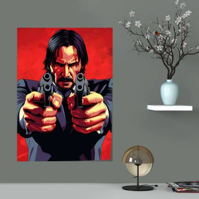 پوستر  طرح جان ویک ( John Wick ) - کد : 037