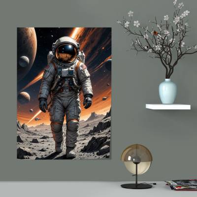 پوستر  طرح فضانورد (Astronaut) - کد : 004