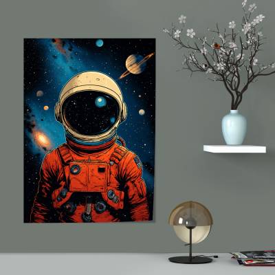 پوستر  طرح فضانورد (Astronaut) - کد : 007