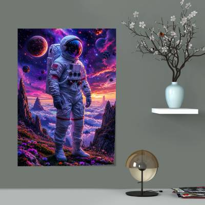 پوستر  طرح فضانورد (Astronaut) - کد : 008