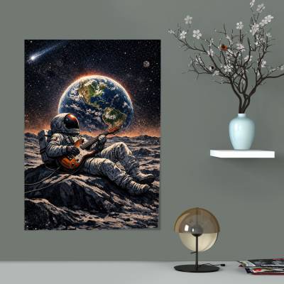 پوستر  طرح فضانورد (Astronaut) - کد : 010