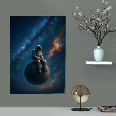 پوستر  طرح فضانورد (Astronaut) - کد : 011