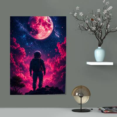 پوستر  طرح فضانورد (Astronaut) - کد : 012