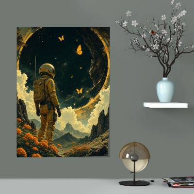 پوستر  طرح فضانورد (Astronaut) - کد : 013