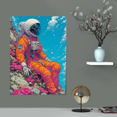 پوستر  طرح فضانورد (Astronaut) - کد : 014