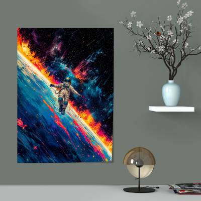 پوستر  طرح فضانورد (Astronaut) - کد : 015
