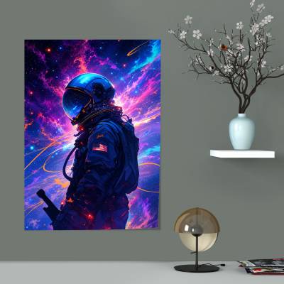 پوستر  طرح فضانورد (Astronaut) - کد : 017