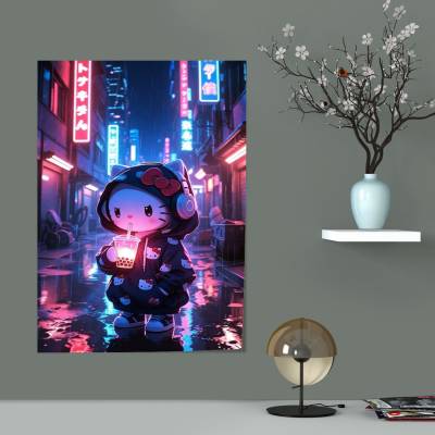 پوستر  طرح هلوکیتی و دوستان ( hello kitty and friends) - کد : 002