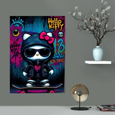 پوستر  طرح هلوکیتی و دوستان ( hello kitty and friends) - کد : 003