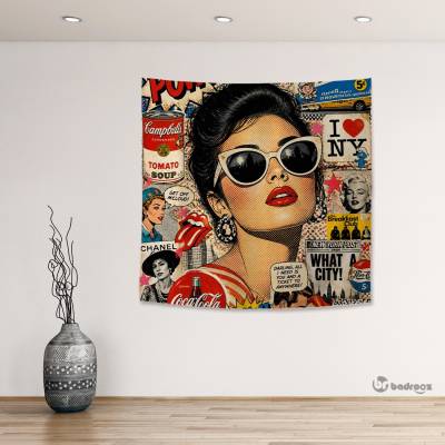 بک دراپ مربع pop art 1