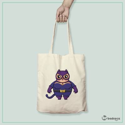 کیف خرید کتان (توت بگ) زن گربه ای/ Catwoman