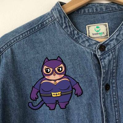 پچ حرارتی (برچسب لباس) زن گربه ای/ Catwoman