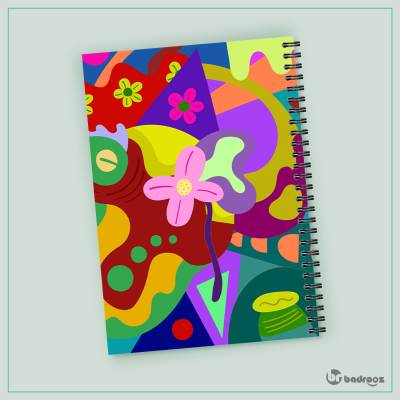 دفتر یادداشت  Doodle art - دودل آرت- طرح 1