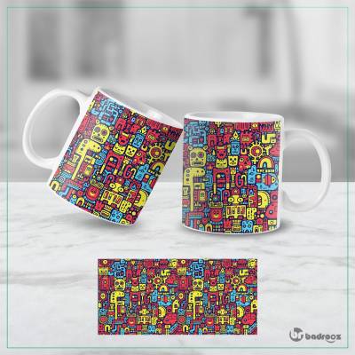 ماگ  Doodle art- دودل آرت- طرح 2