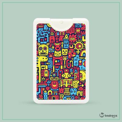 عطرجیبی Doodle art- دودل آرت- طرح 2