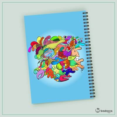 دفتر یادداشت ِDoodle art- دودل آرت - طرح 3