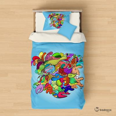 روتختی یک نفره ِDoodle art- دودل آرت - طرح 3