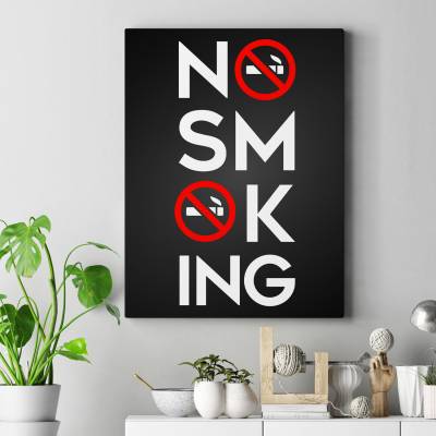 تابلو کنواس (بوم) No Smoking