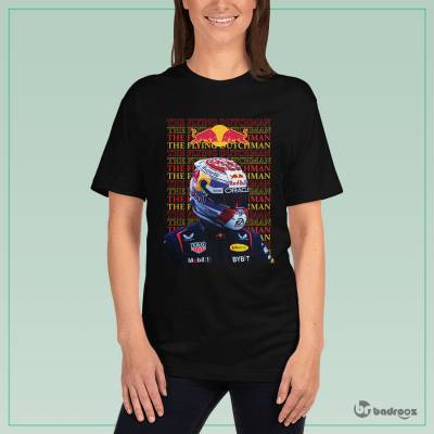 تی شرت زنانه F1 Club | Max Verstappen | Flying Dutchman Signature