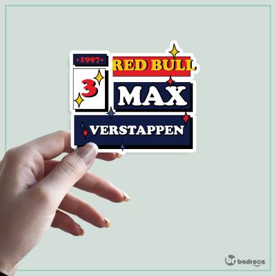 استیکر و برچسب F1 Club| Max Verstappen | Retro Edition