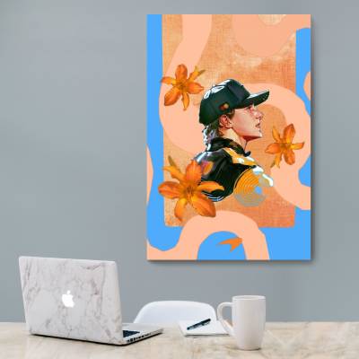 شاسی  F1 Club x Cute Club | Oscar Piastri Floral Vibes