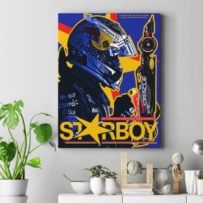 تابلو کنواس (بوم)  F1 Club | Max Verstappen: Starboy Champion