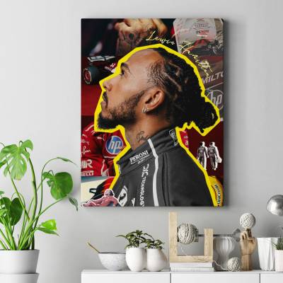 تابلو کنواس (بوم) F1 Club | Lewis Hamilton: The Unique Legend