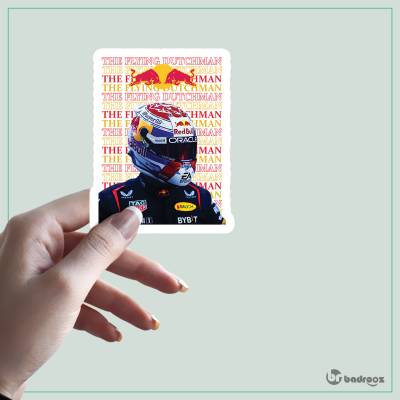 استیکر و برچسب F1 Club | Max Verstappen | Flying Dutchman Signature