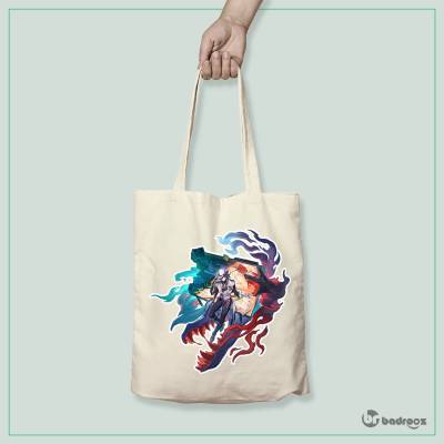 کیف خرید کتان (توت بگ) Ashveil Splash Artwork