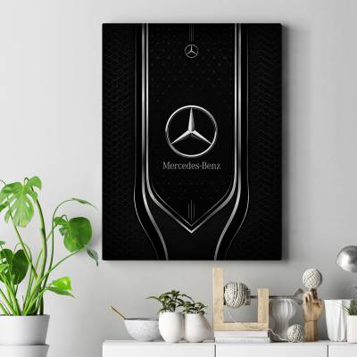 تابلو کنواس (بوم) طرح مرسدس بنز ( Mercedes-Benz) - کد : 001