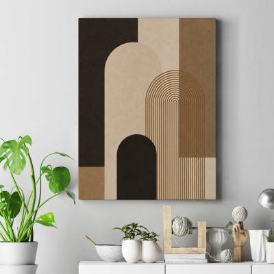 تابلو کنواس (بوم) طرح مینیمال ابسترکت ( Minimal Abstract) - کد : 003