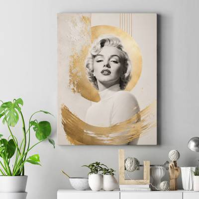 تابلو کنواس (بوم) طرح مرلین مونرو ( Marilyn Monroe) - کد : 001