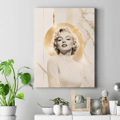 تابلو کنواس (بوم) طرح مرلین مونرو ( Marilyn Monroe) - کد : 003