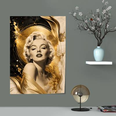 پوستر  طرح مرلین مونرو ( Marilyn Monroe) - کد : 005