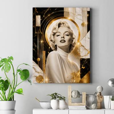 تابلو کنواس (بوم) طرح مرلین مونرو ( Marilyn Monroe) - کد : 006