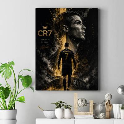 تابلو کنواس (بوم) طرح کریستیانو رونالدو (Cristiano Ronaldo) - کد : 005