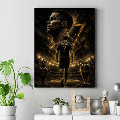 تابلو کنواس (بوم) طرح کریستیانو رونالدو (Cristiano Ronaldo) - کد : 007
