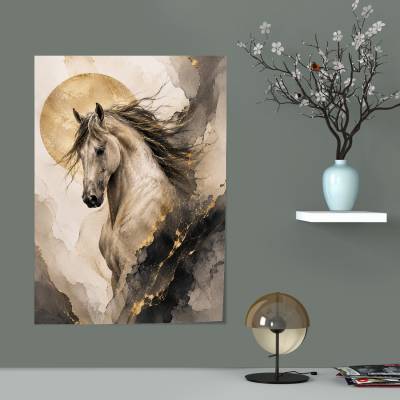 پوستر  طرح اسب ( horse ) - کد : 005