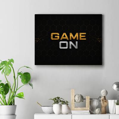 تابلو کنواس (بوم) طرح گیمینگ ( Gaming) - کد : 002