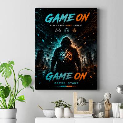 تابلو کنواس (بوم) طرح گیمینگ ( Gaming) - کد : 003