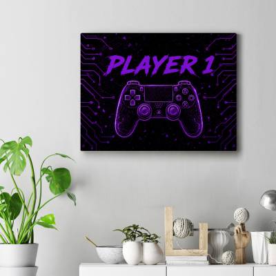 تابلو کنواس (بوم) طرح گیمینگ ( Gaming) - کد : 018