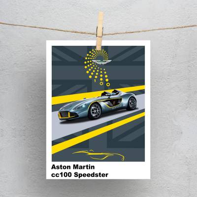 پولاروید(فتوکارت) Aston martin cc100 speedster