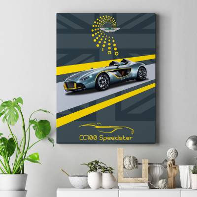 تابلو کنواس (بوم) Aston martin cc100 speedster