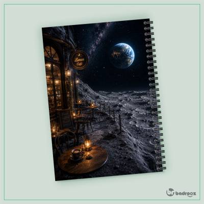 دفتر یادداشت کافه روی ماه
