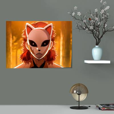 پوستر  طرح شیطان کش کیمتسو نویابا ( Demon Slayer ) - کد : 005
