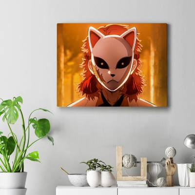 تابلو کنواس (بوم) طرح شیطان کش کیمتسو نویابا ( Demon Slayer ) - کد : 005