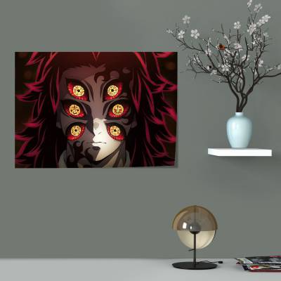 پوستر  طرح شیطان کش کیمتسو نویابا ( Demon Slayer ) - کد : 007