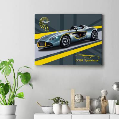 تابلو کنواس (بوم) Aston martin cc100. speedster